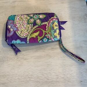 Vera Bradley Wristlet purple/pink/green